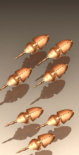 Californian Whiptails in formation